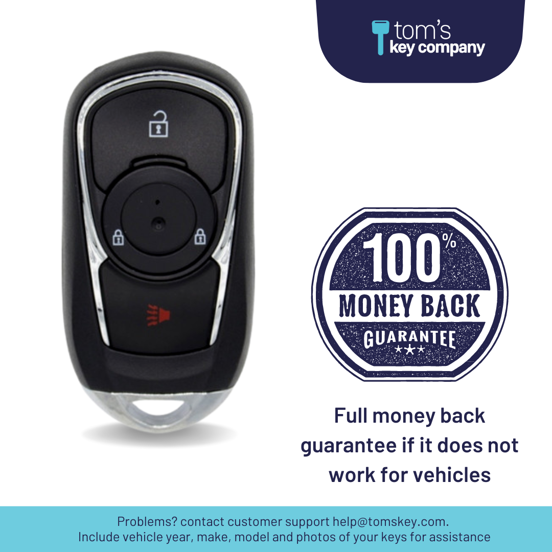 Buick Encore 3-Button Smart Key (GMBUICKSK-3B-HYQ4AA) - Tom's Key Company