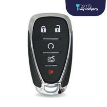 Load image into Gallery viewer, Chevrolet Camaro, Cruze, &amp; Malibu 5-Button Smart Key with Remote Start &amp; Trunk Release (GMCHEVSK-5B-HYQ4EA) - Tom&#39;s Key Company