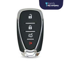Load image into Gallery viewer, Chevrolet Camaro, Cruze, Impala, &amp; Malibu 4-Button Smart Key with Trunk Release (GMCHEVSK-TR-4B-HYQ4EA) - Tom&#39;s Key Company
