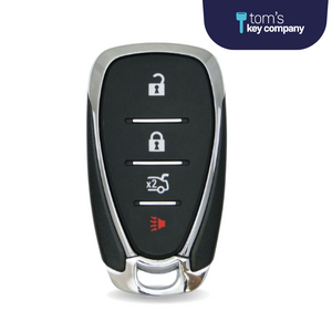 Chevrolet Camaro, Cruze, Impala, & Malibu 4-Button Smart Key with Trunk Release (GMCHEVSK-TR-4B-HYQ4EA) - Tom's Key Company