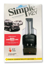 Cargar imagen en el visor de la galería, GM Simple Key 3 Button Flip Key (GMFK3SK-KIT) - Tom&#39;s Key Company