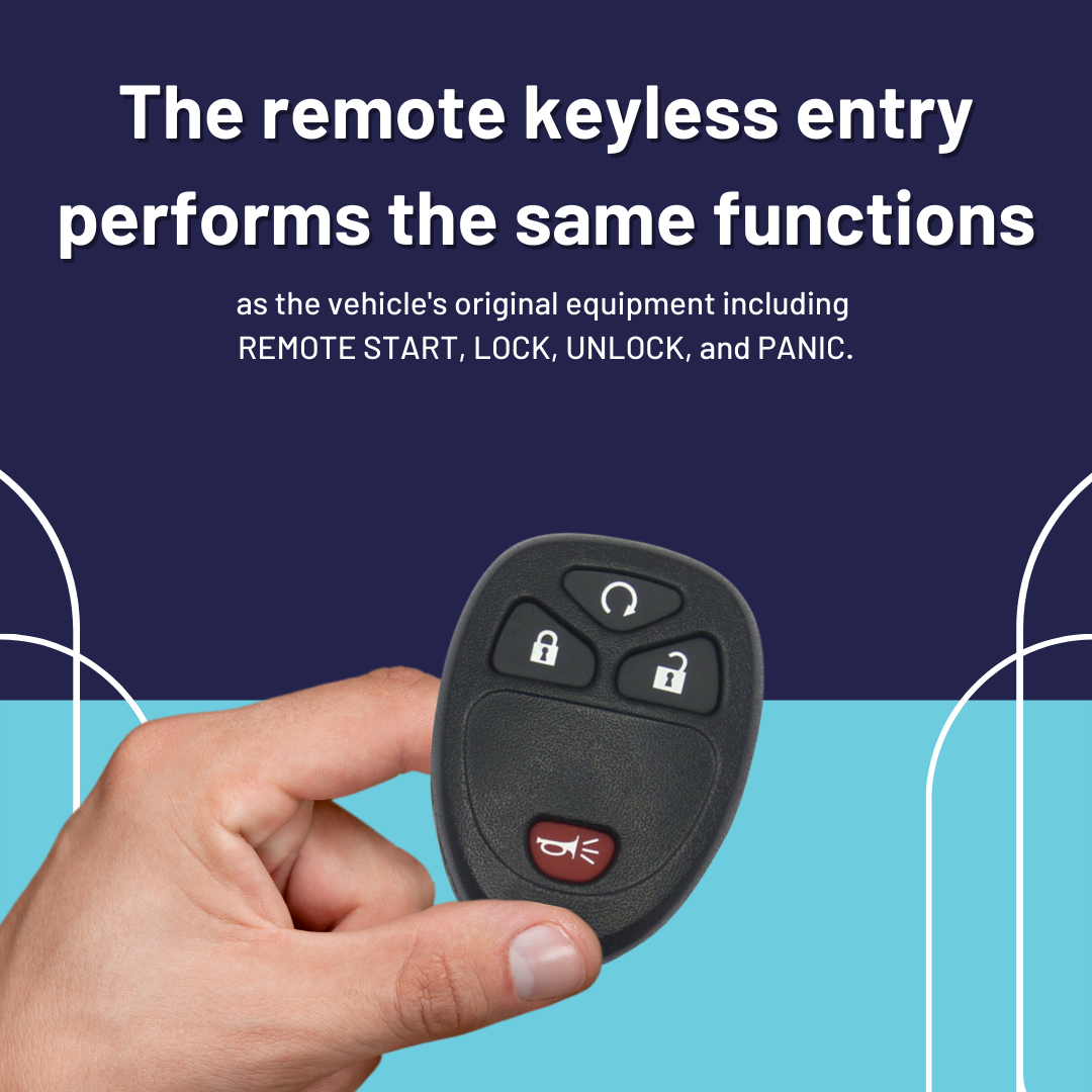 Keyless Entry Remote for Select Buick, Chevrolet, Pontiac & Saturn Vehicles, 4 Button Remote FOB (GMRM-4RZ0RE-KIT) - Tom's Key Company