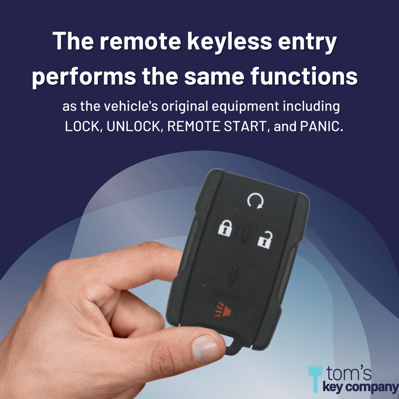 Keyless Entry Remote for Select Chevrolet & GMC Vehicles, 4 Button Rem