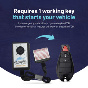 Chrysler, Dodge, Jeep and Volkswagen Simple Key Programmer for Smart Key Fob (CDFO-E3Z0SK-KIT) - Tom's Key Company