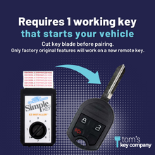 Load image into Gallery viewer, Simple Key Programming Kit - Ford &amp; Lincoln Vehicles (FORRK3SK-KIT) - Tom&#39;s Key Company