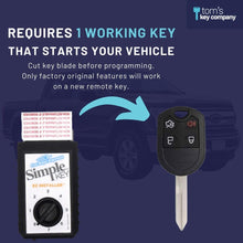 Cargar imagen en el visor de la galería, Simple Key Programming Kit - Ford, Lincoln, Mercury, Mazda Vehicles (FORRK4SK-TRUNK-KIT) - Tom&#39;s Key Company