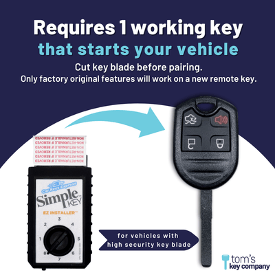 Simple Key Programming Kit - Ford (FORRK4HSSK-KIT) | Tom's Key Company