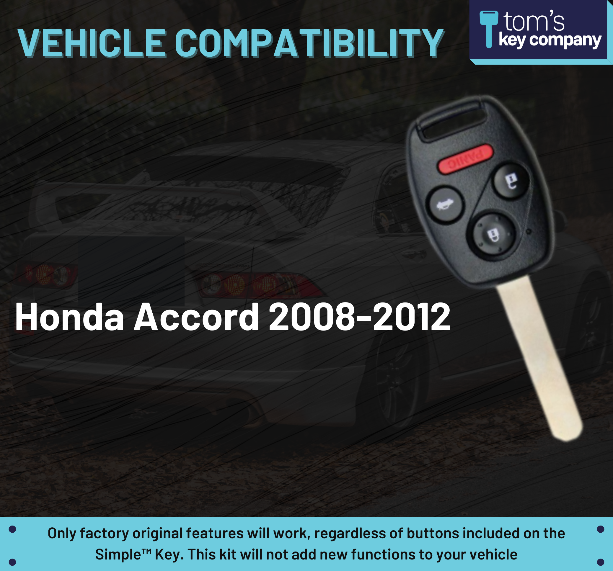 Simple Key Programming Kit - Honda Accord 2008-2012 KR55WK49308 - (HNRH-H4TZ1SK-KIT) - Tom's Key Company