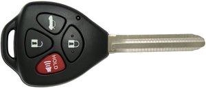 Toyota Corolla ("G" Chip Key with 4 Button Keyless Entry Remote FOB) GQ429T-4B-G - Tom's Key Company