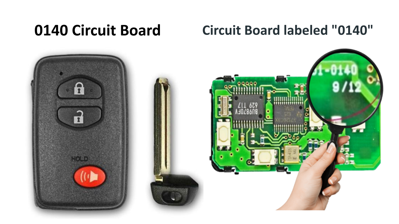 Toyota RAV4 & Highlander Smart Key FOB/ 3 Button (#0140 Board) (HYQ14AAB-3B-0140Board-FOB) - Tom's Key Company