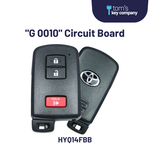Toyota Tacoma, Tundra & 4Runner 3B OEM Smart Proximity Key, Push Button Start Keyless Remote FOB with Emergency Key (TOY-HYQ14FBB-3B-G0010-FOB-LOGO) - Tom's Key Company